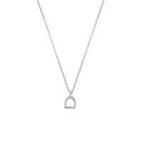 Silver Baby Stirrup Necklace