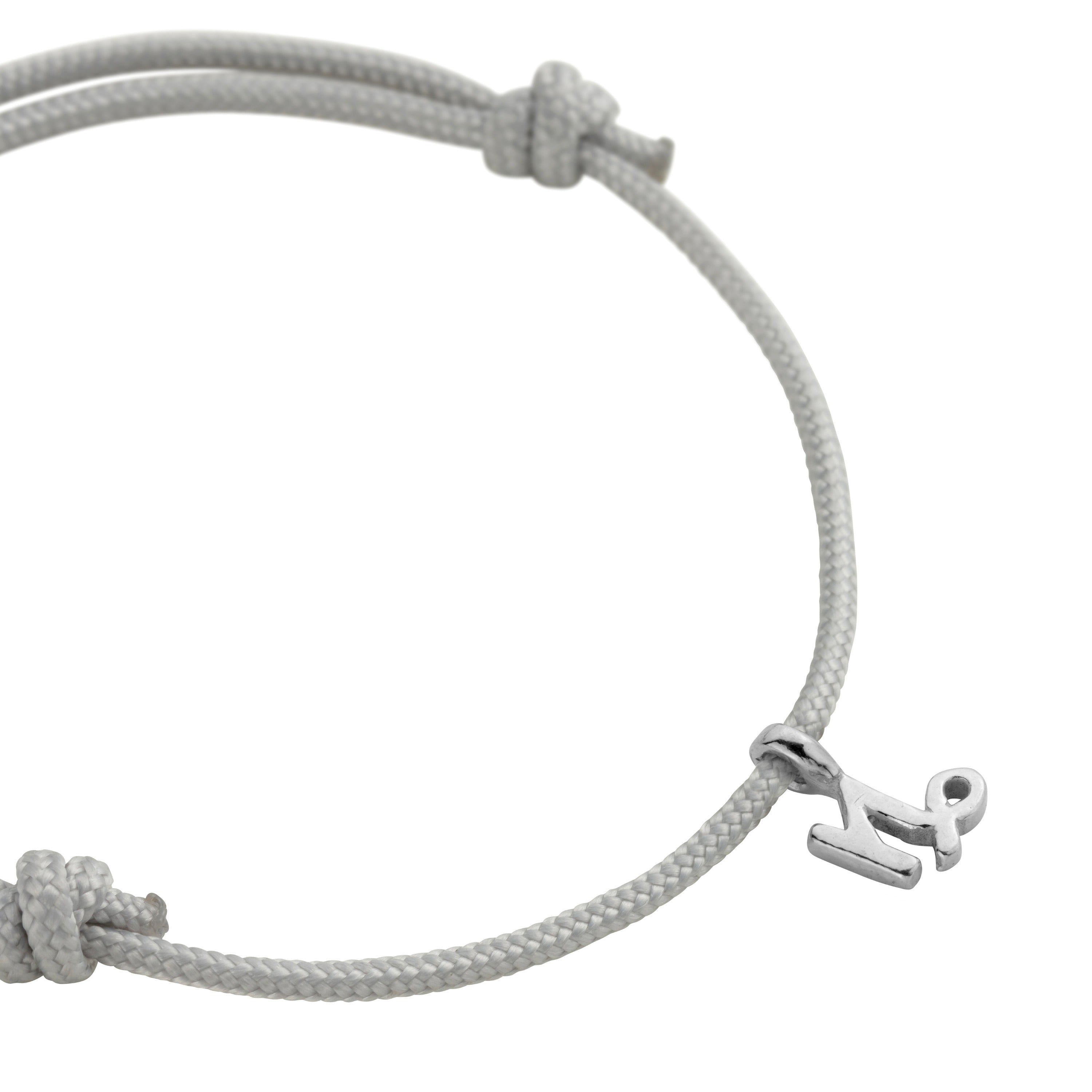 Silver Capricorn Mini Horoscope Sailing Rope