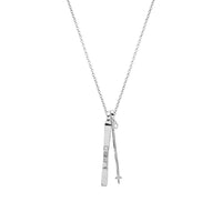 Silver 'Gone Skiing' Necklace