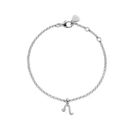 Silver Leo Mini Horoscope Chain Bracelet