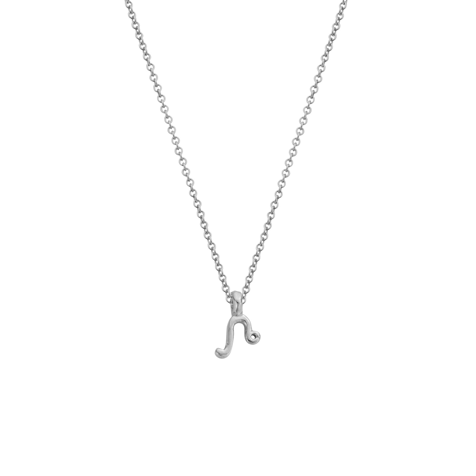 Silver Leo Mini Horoscope Necklace