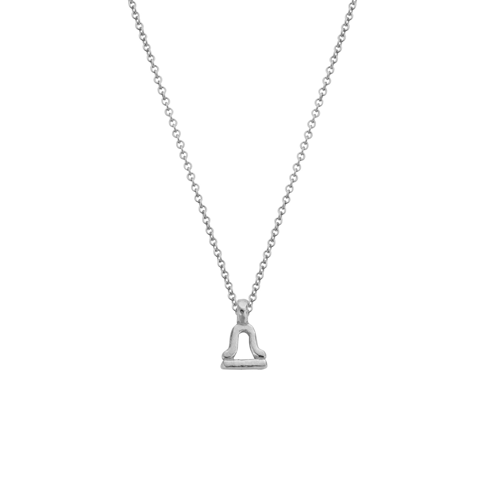 Silver Libra Mini Horoscope Necklace
