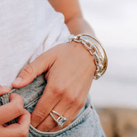 Silver Mini Monaco Bracelet