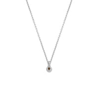 Silver Mini Rose Quartz Necklace