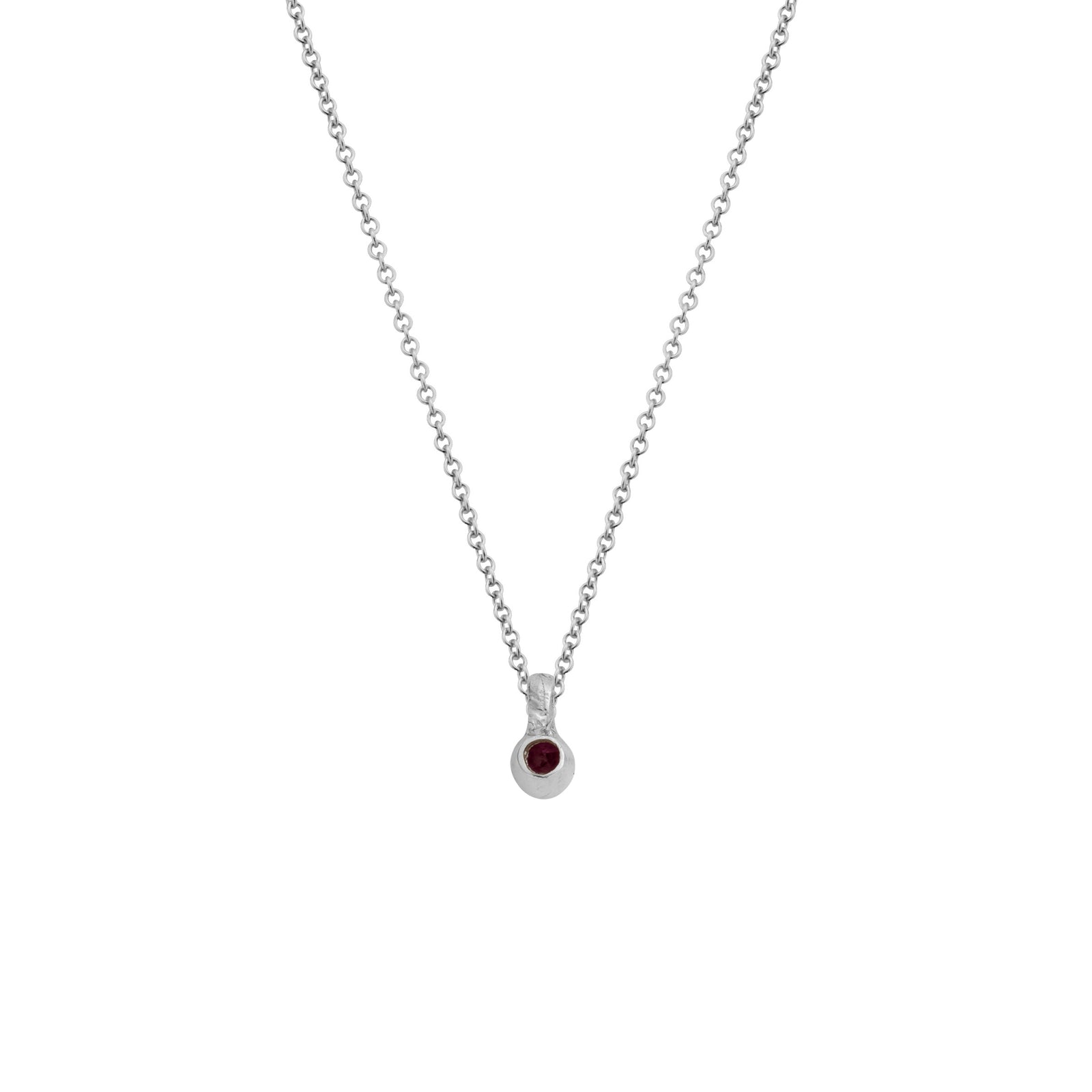 Silver Mini Tourmaline Necklace