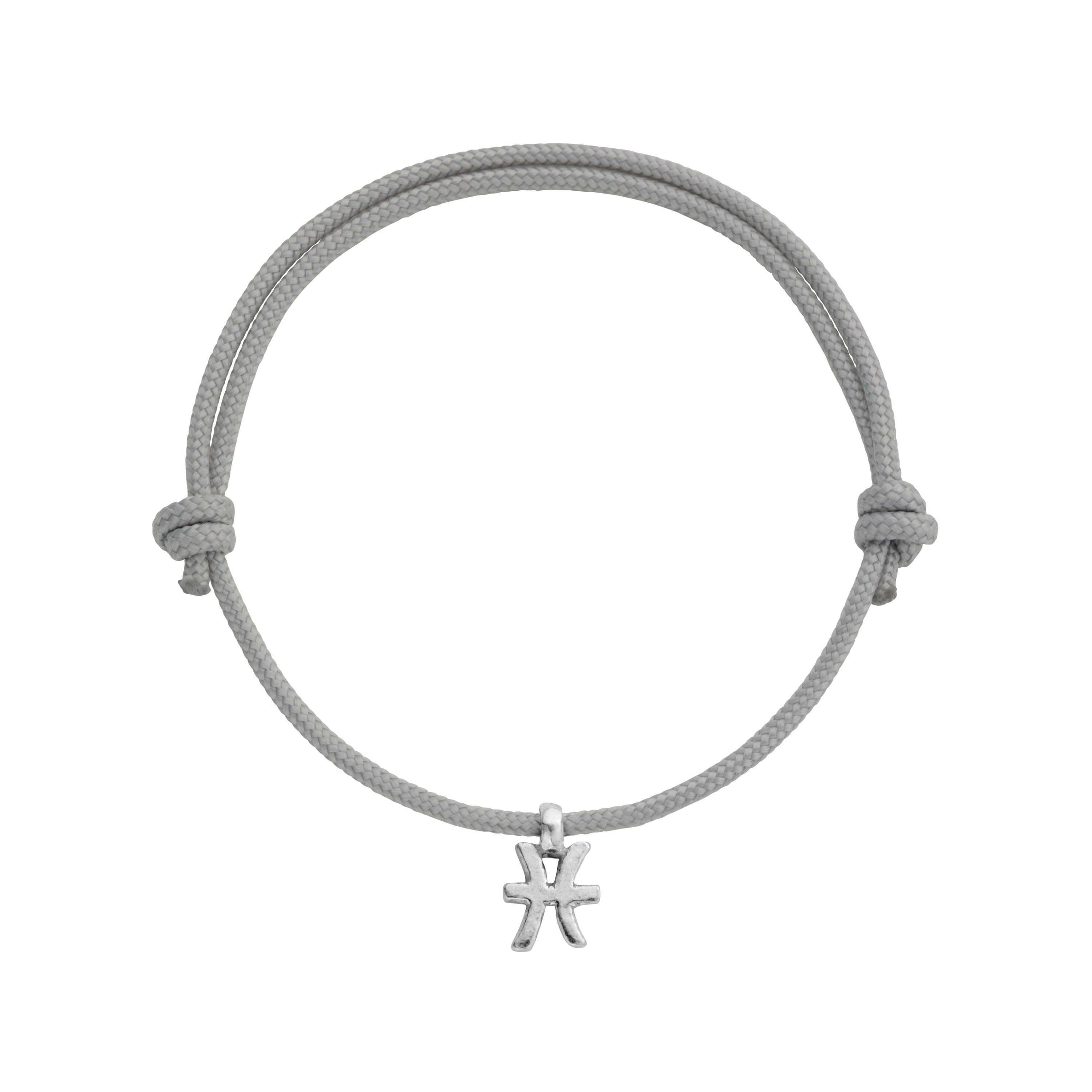Silver Pisces Mini Horoscope Sailing Rope