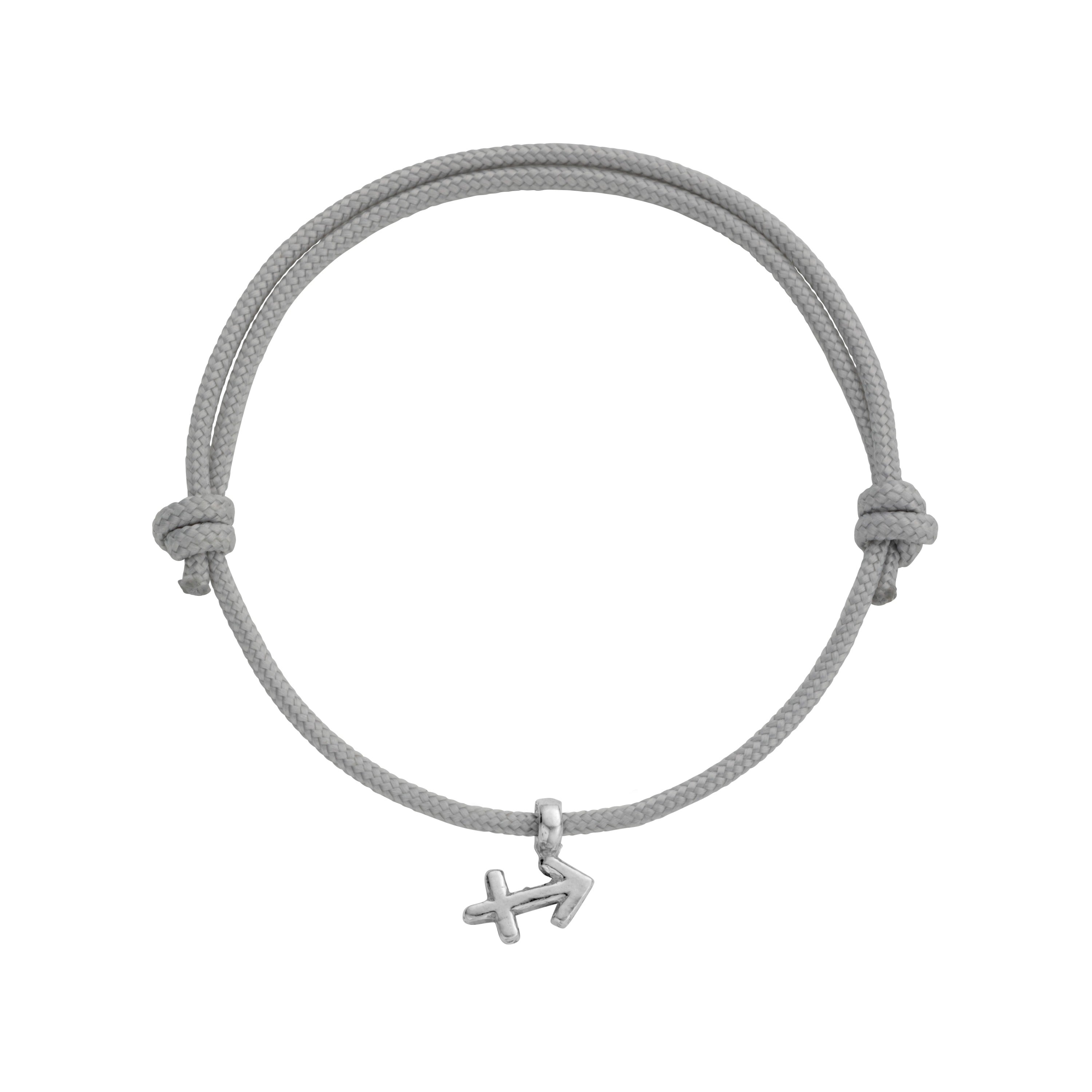 Silver Sagittarius Mini Horoscope Sailing Rope