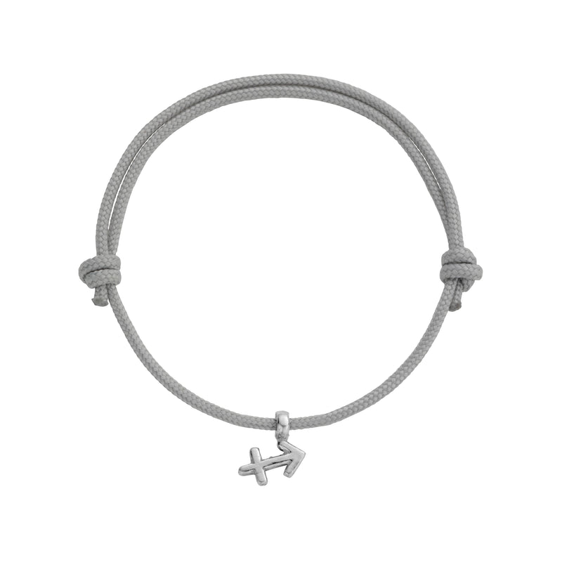 Silver Sagittarius Mini Horoscope Sailing Rope