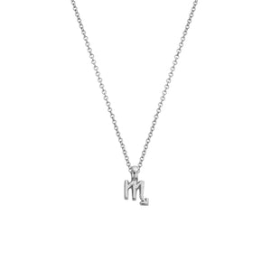 Silver Scorpio Mini Horoscope Necklace