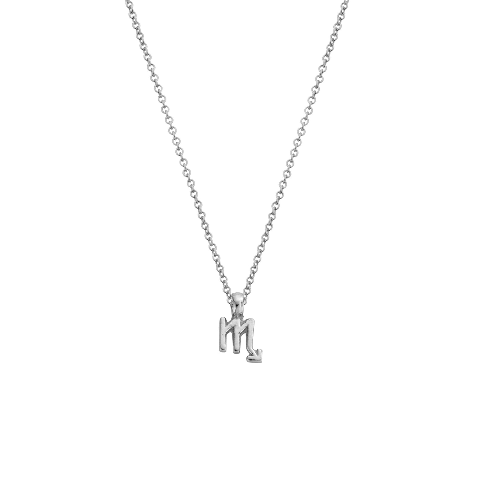 Silver Scorpio Mini Horoscope Necklace