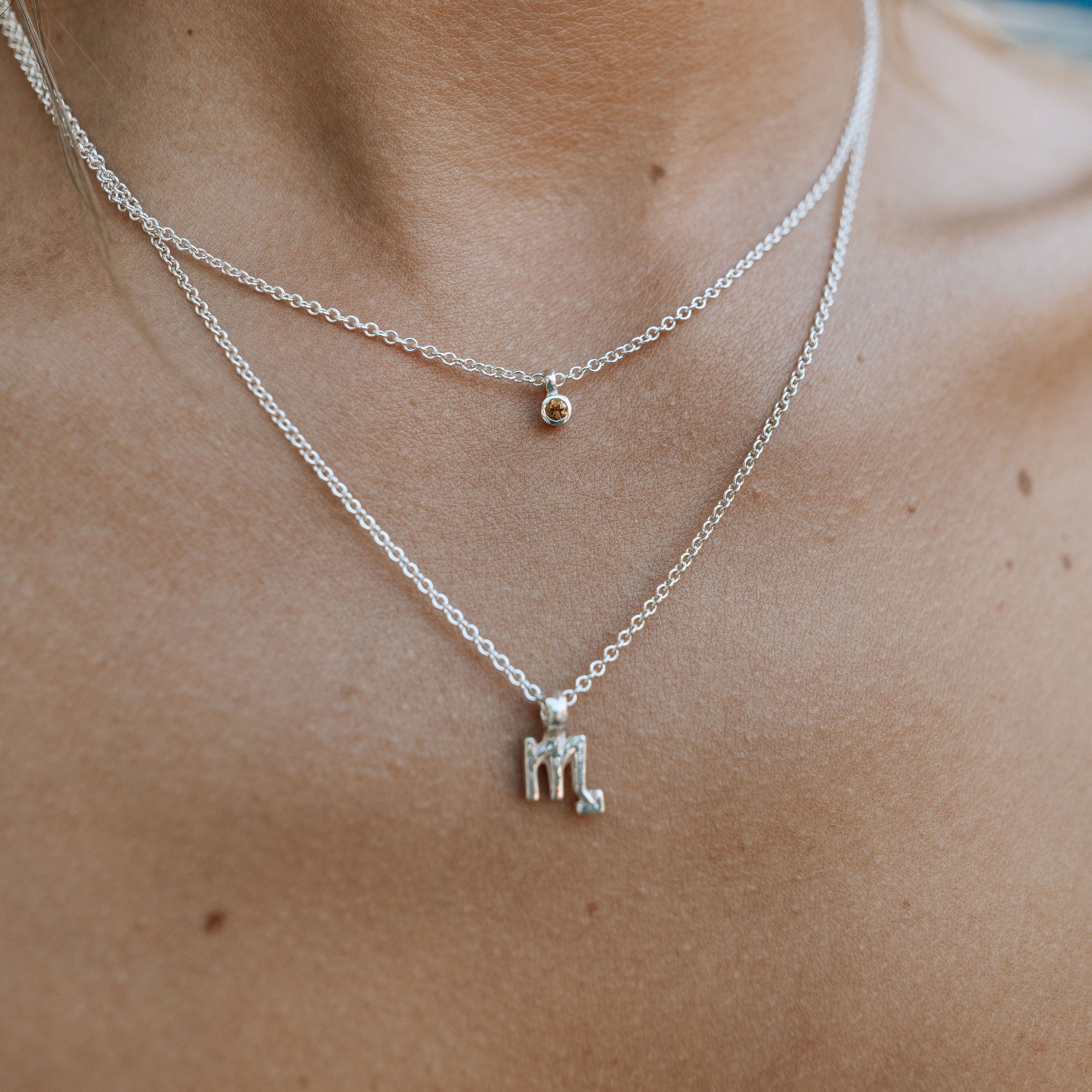 Silver Scorpio Mini Horoscope Necklace