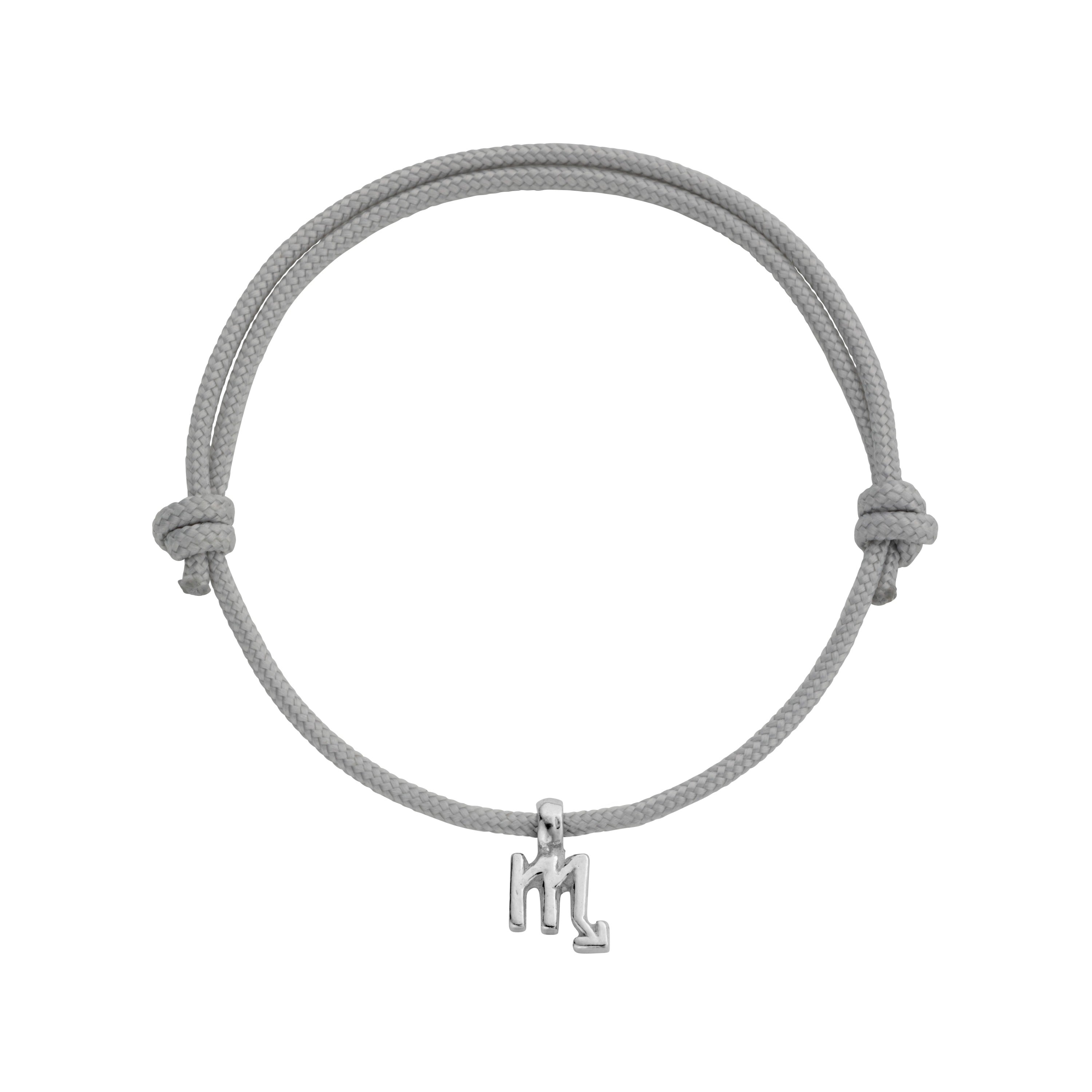 Silver Scorpio Mini Horoscope Sailing Rope