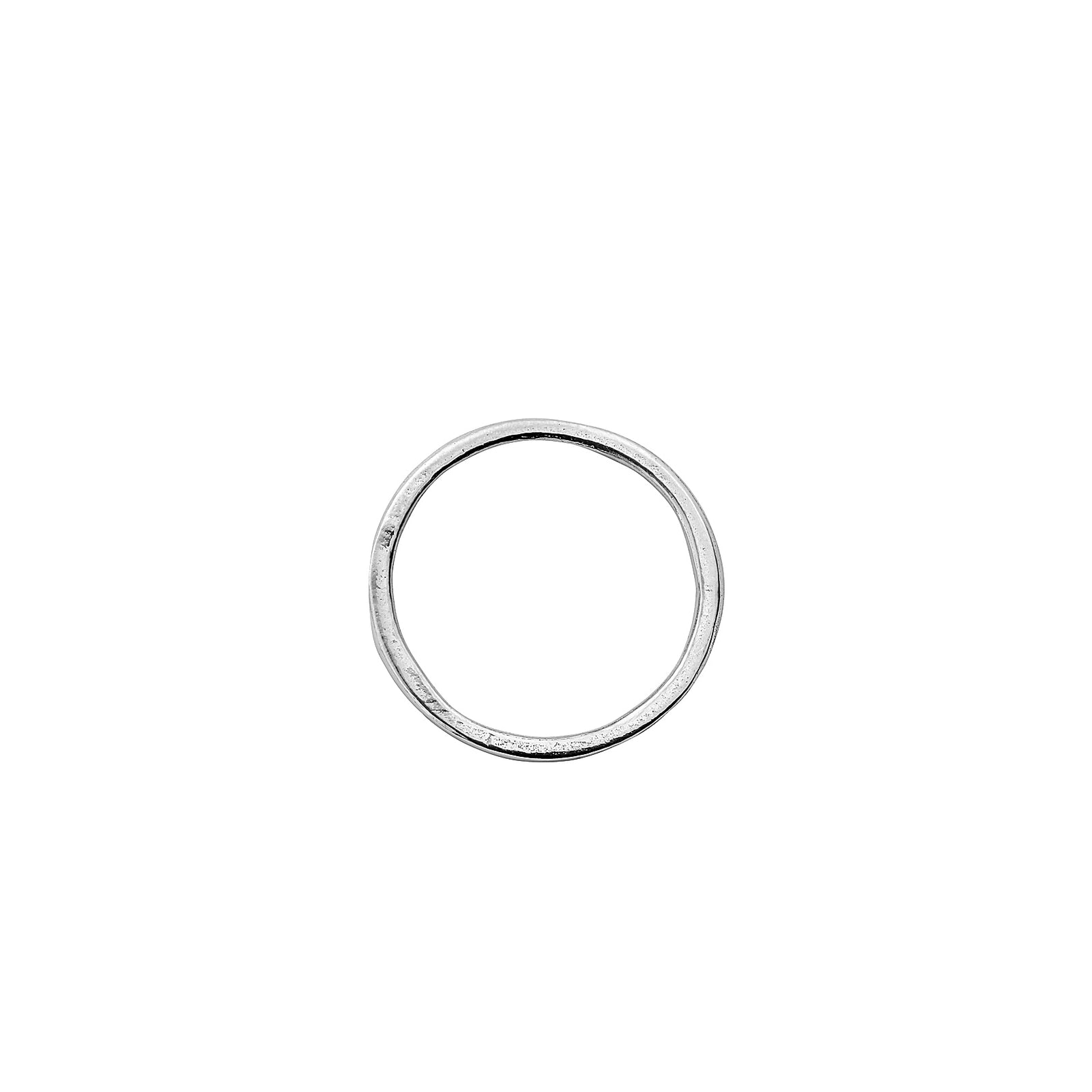 Silver Simple Wedding Band