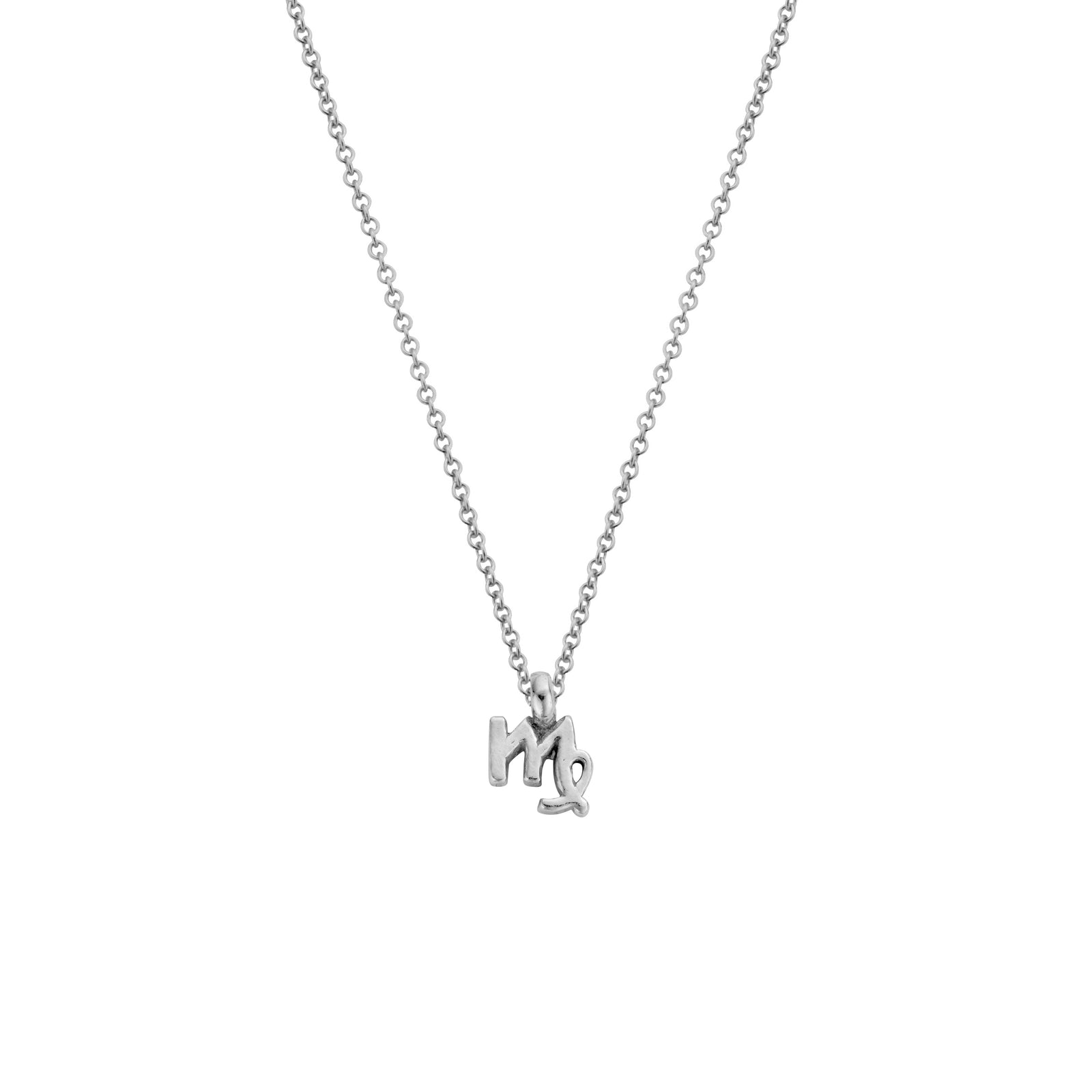 Silver Virgo Mini Horoscope Necklace