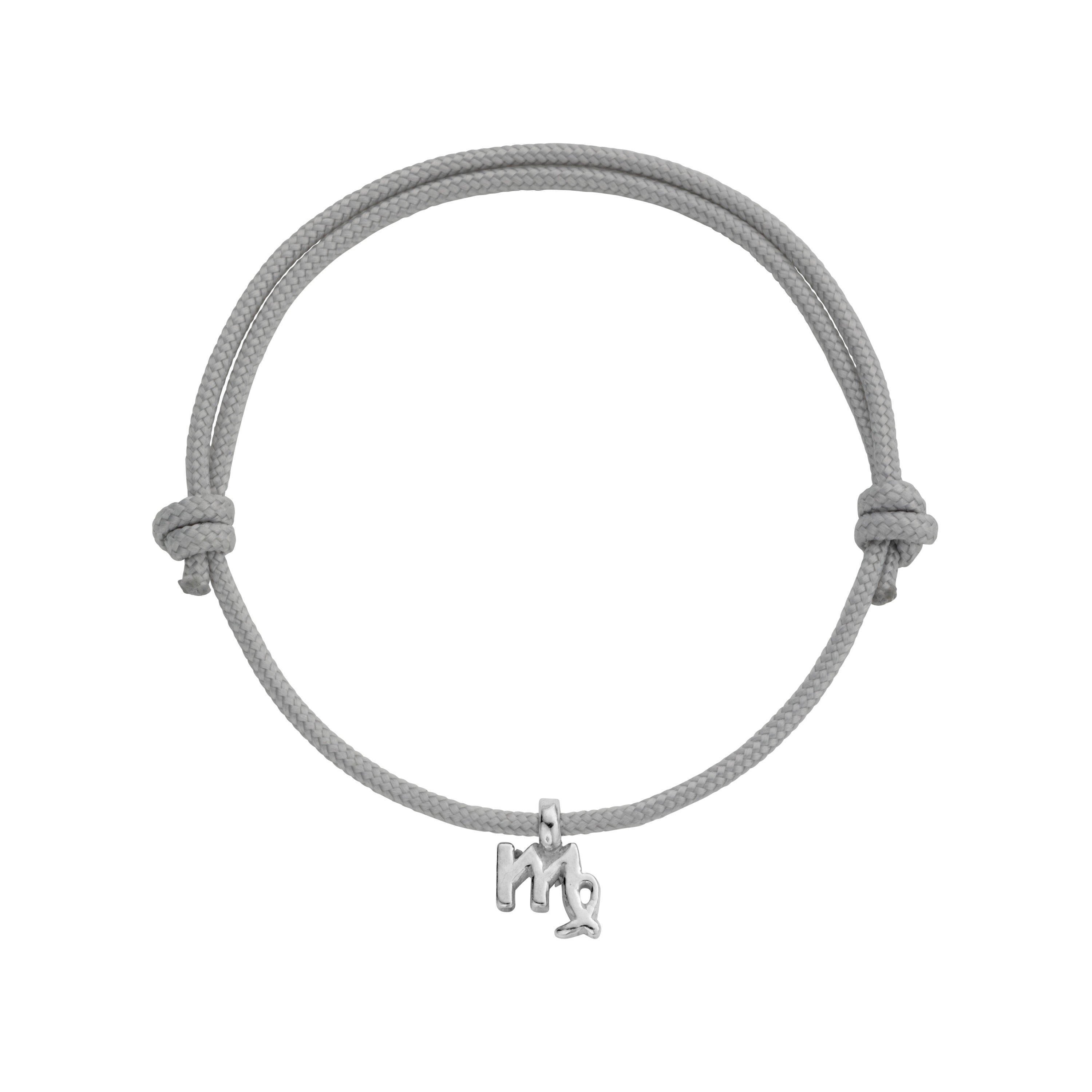 Silver Virgo Mini Horoscope Sailing Rope