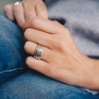 White Gold Simple Band