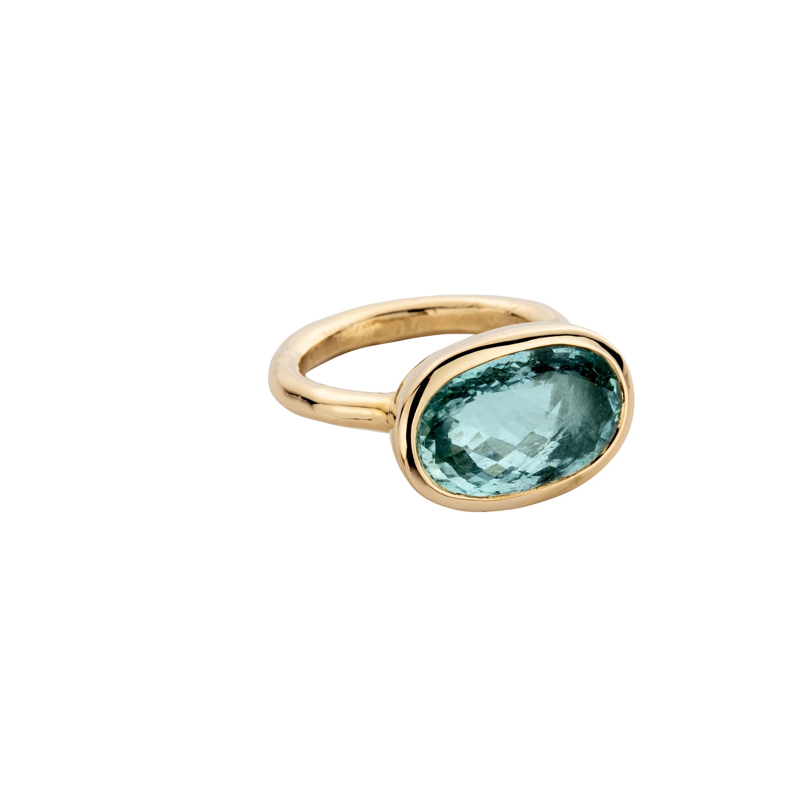 SKORPIOS Gold Aquamarine Ring