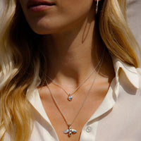 Silver Think of Me Heart Necklaces