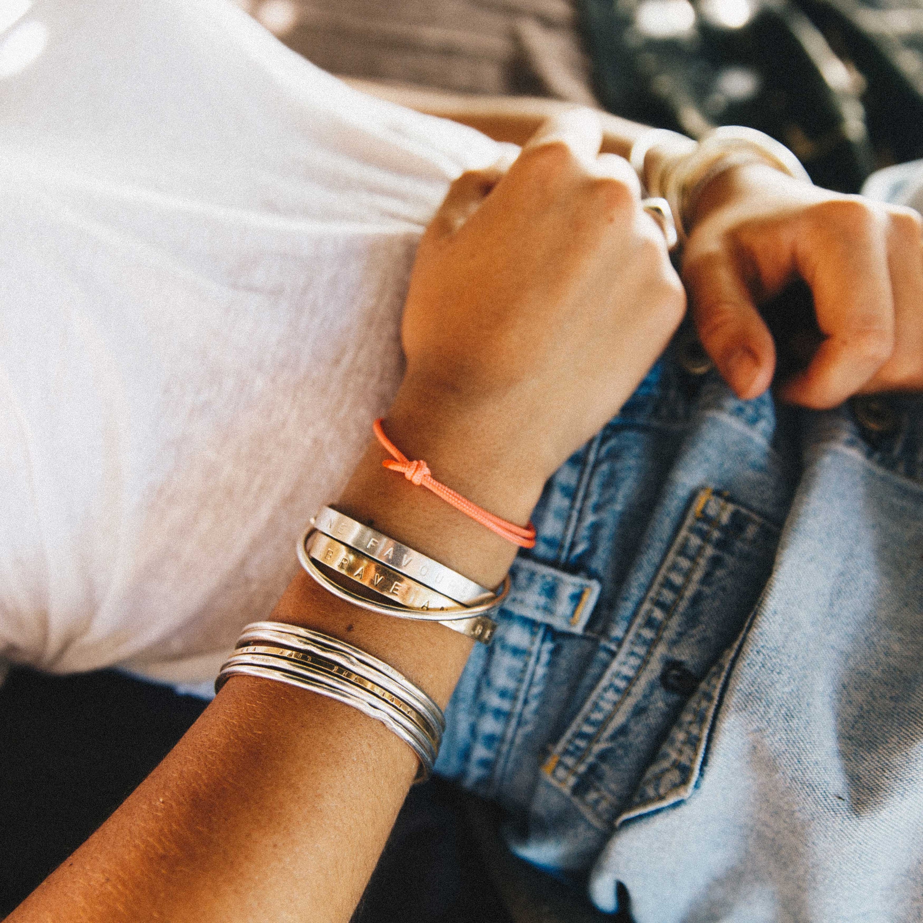 Silver Stack Bangle