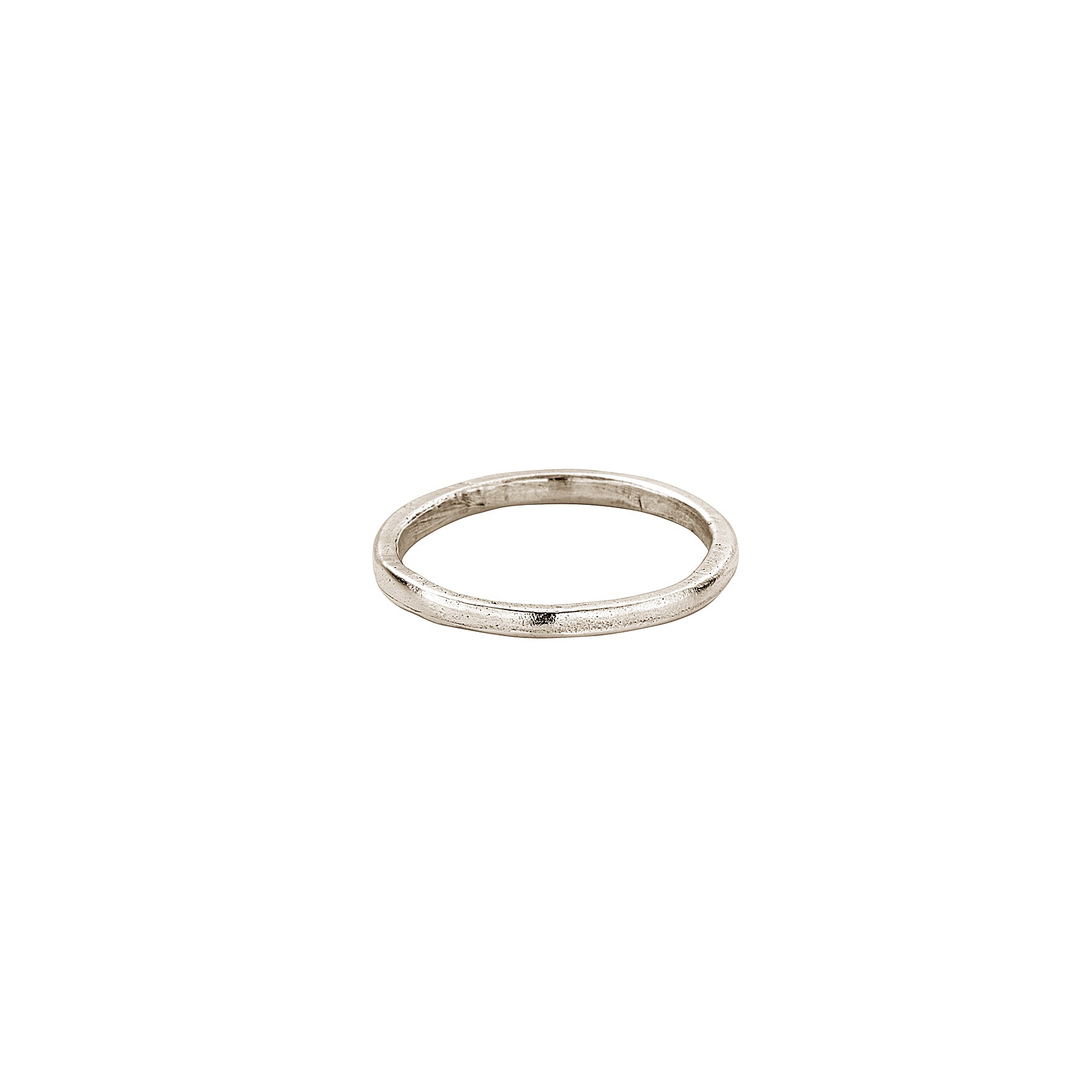 White Gold Simple Band