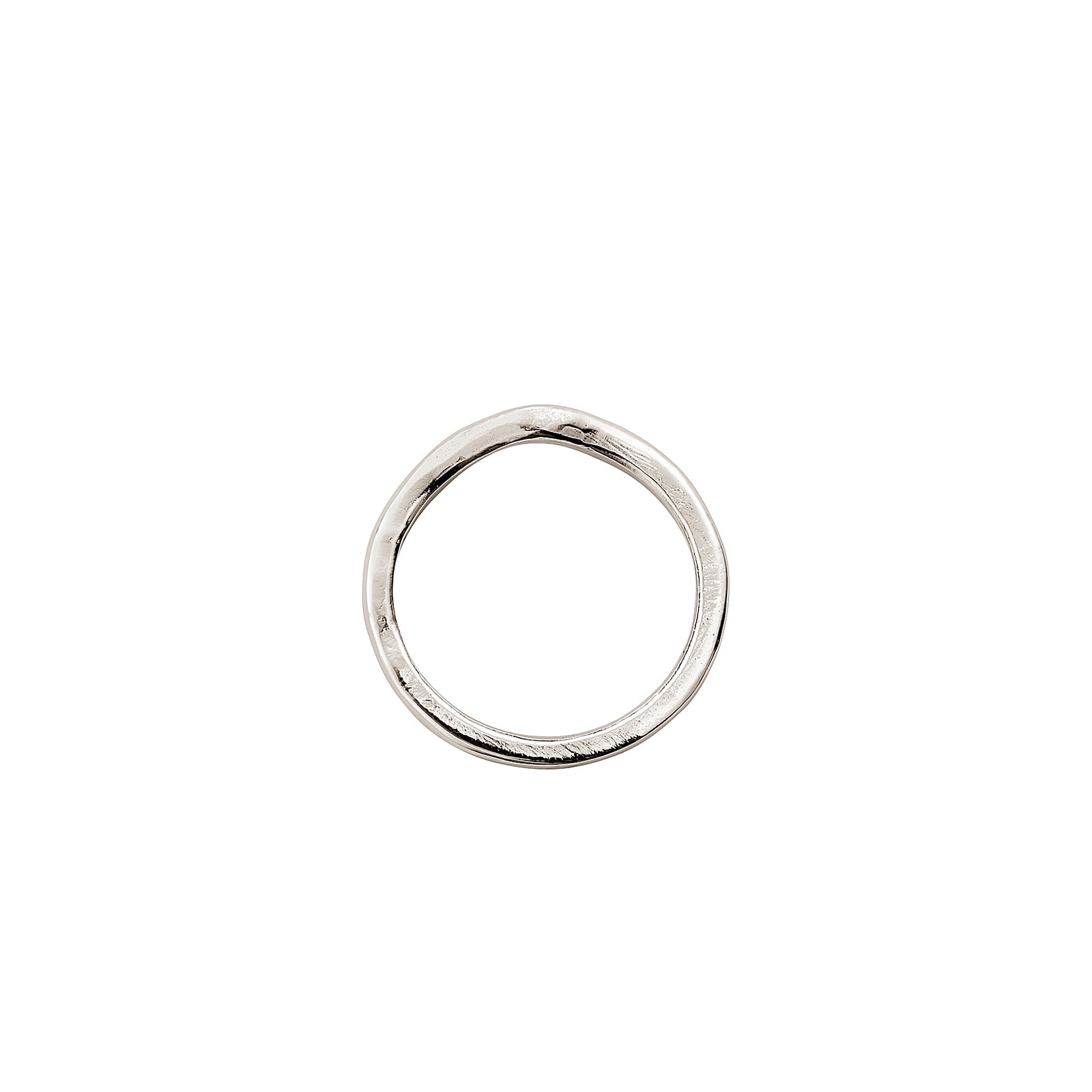 White Gold Ladies' Wave Band