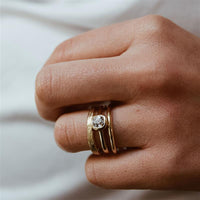 AMOR Gold Diamond Ring