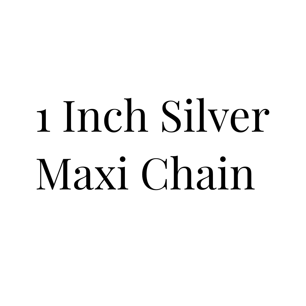 1 Inch Silver Maxi Chain