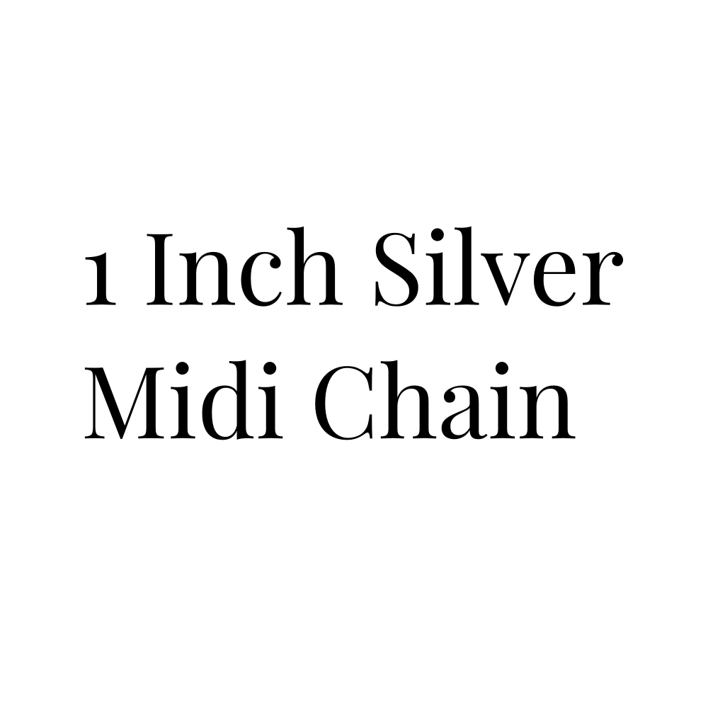 Silver Midi Chain - 1"