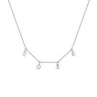 Silver Fixed Alphabet Necklace