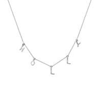 Silver Fixed Alphabet Necklace