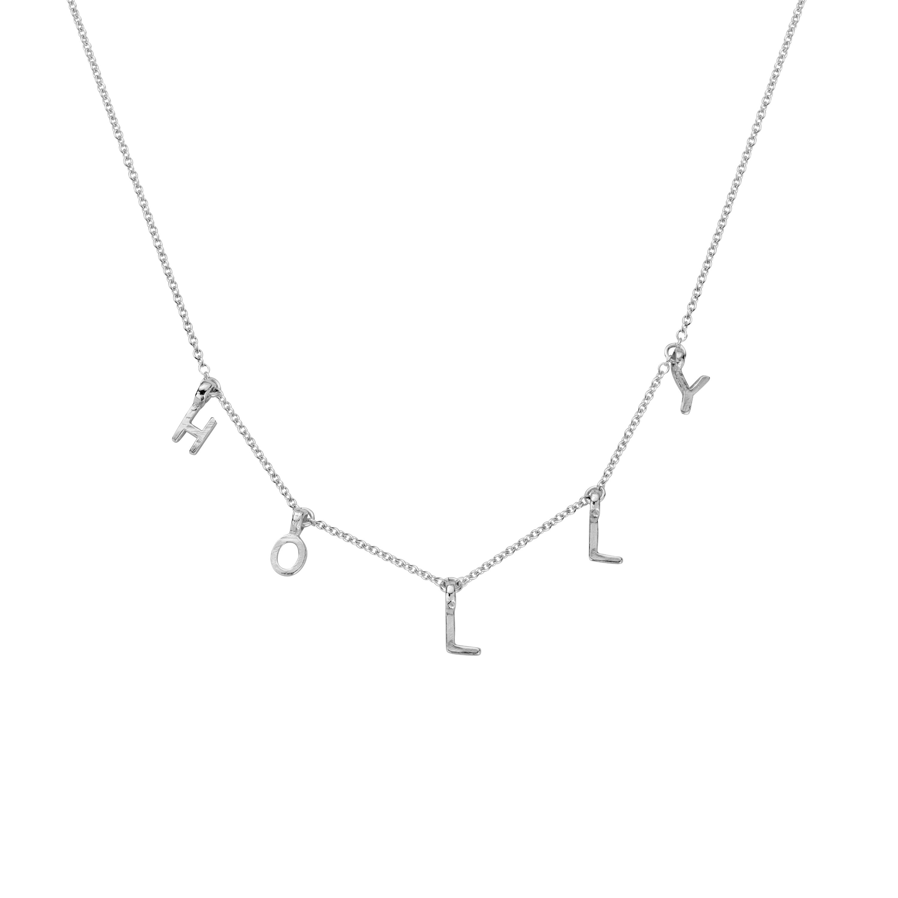 Child's Silver Fixed Alphabet Necklace