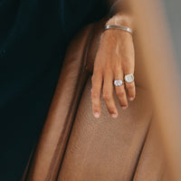 Men's Silver Luxury Signature Bangle