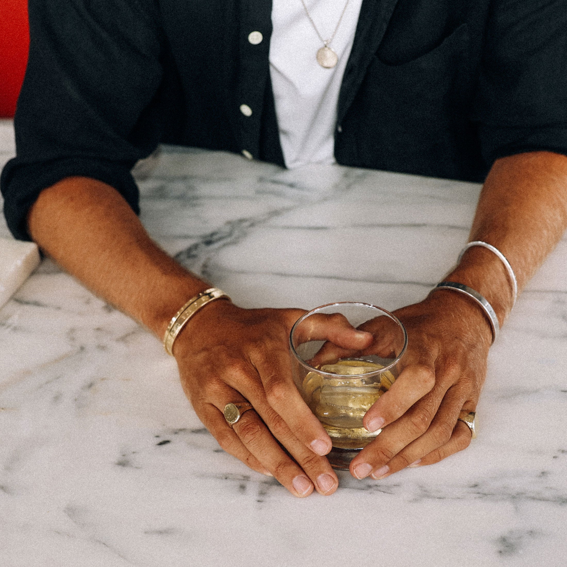 Men's Gold Luxury Signature Bangle