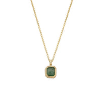 ALAMEDA Gold Emerald Necklace