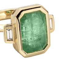 ALINA Gold Emerald & Diamond Ring