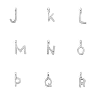 Mini Cupid Hoops with Alphabet Charms
