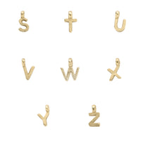 Gold Mini Alphabet Charm