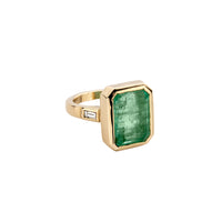 ANASTASIA Gold Emerald & Diamond Ring