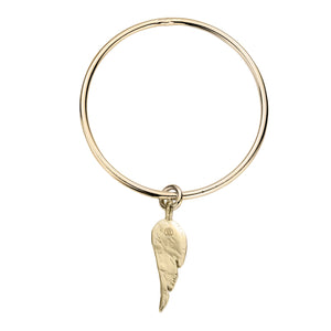 Gold Maxi Angel Wing Bangle