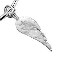 Silver Maxi Angel Wing Bangle