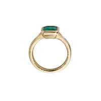 ARABELLA Gold Emerald & Diamond Ring