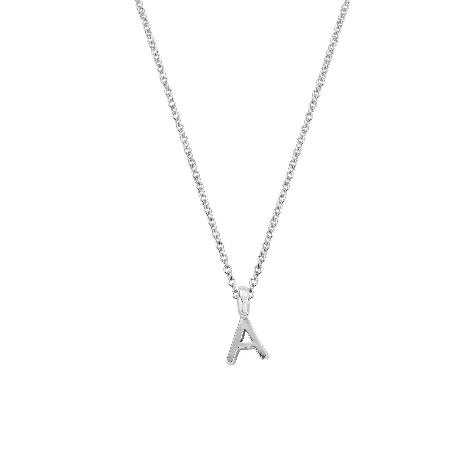 Child's Silver Mini Alphabet Necklace