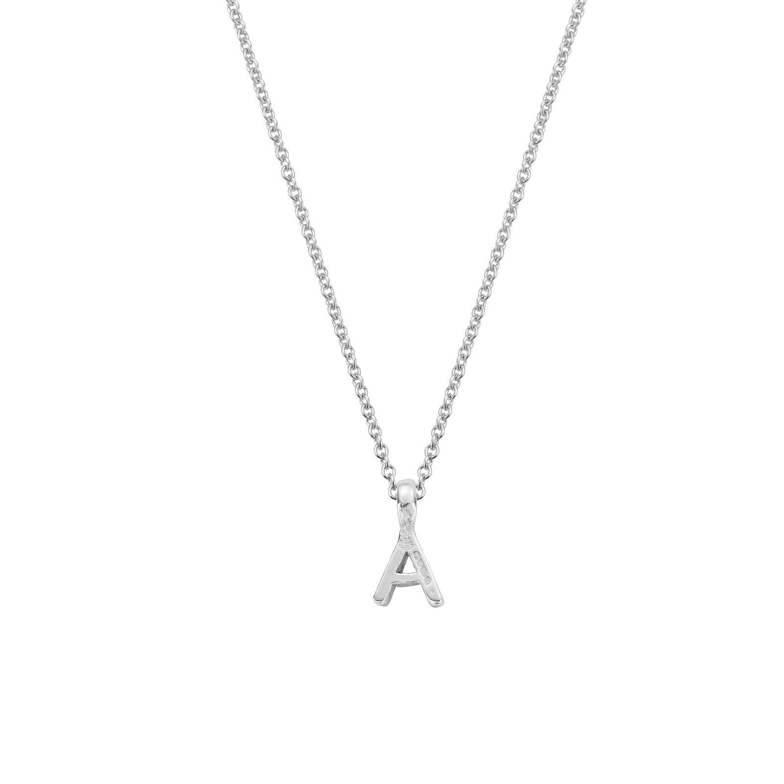 Child's Silver Mini Alphabet Necklace
