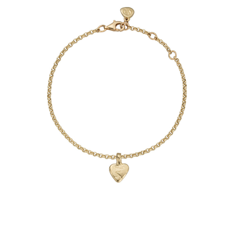 Gold Baby Heart Chain Bracelet