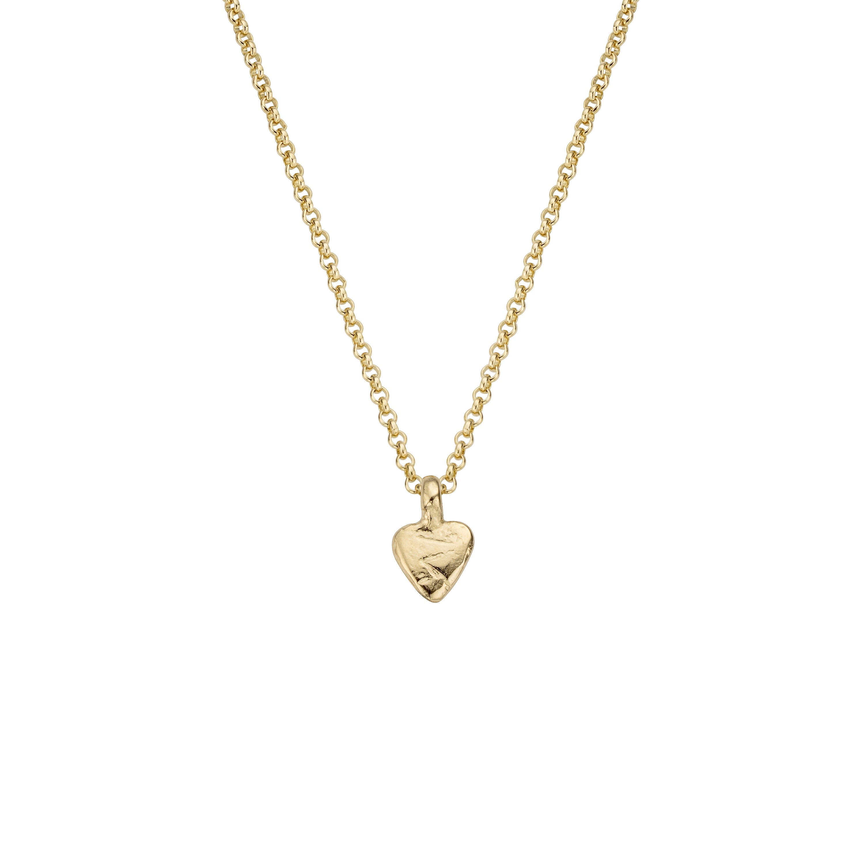 Children's Gold Baby Heart Necklace