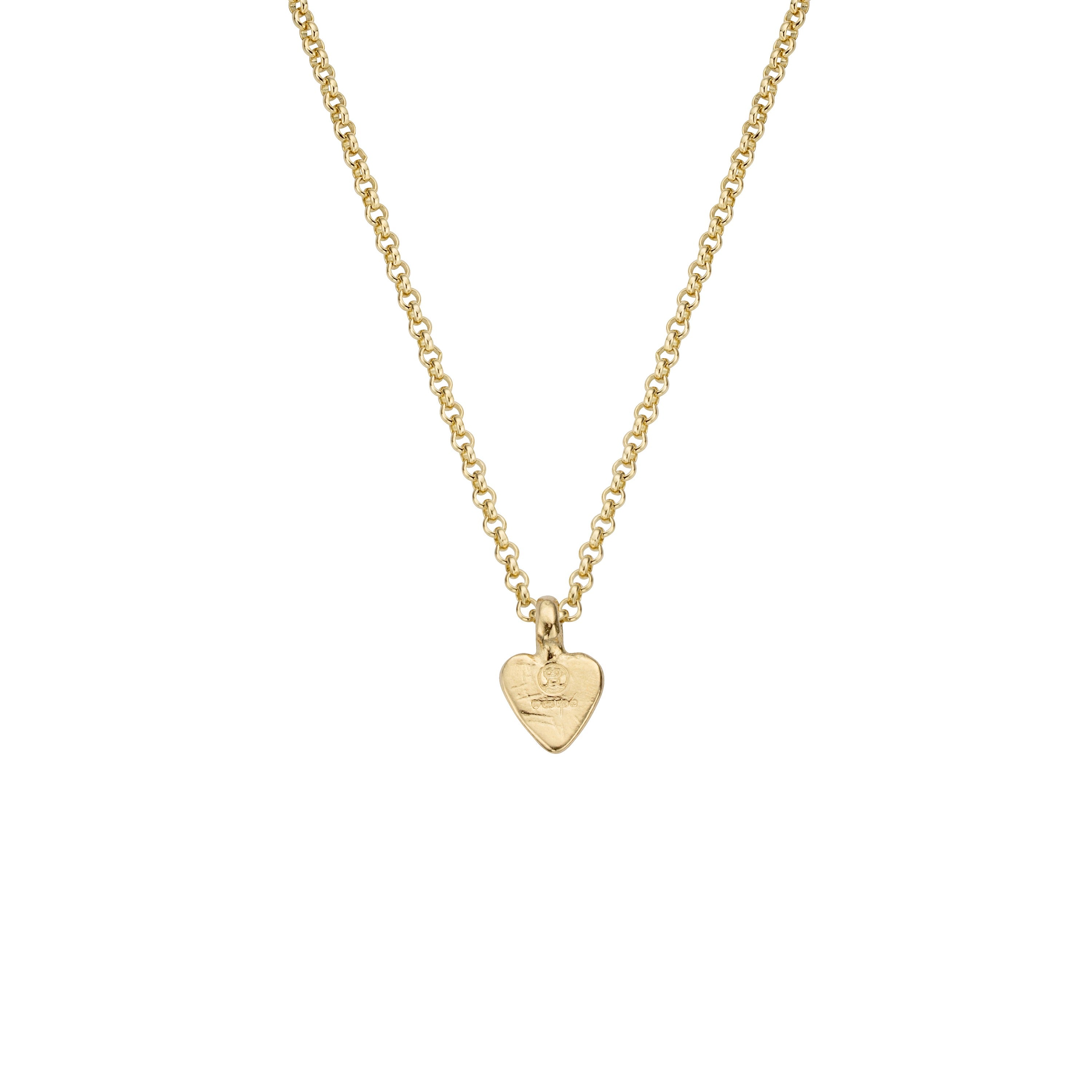 Children's Gold Baby Heart Necklace
