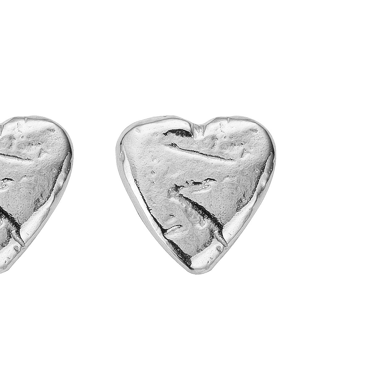 Silver Baby Heart Single Stud Earring
