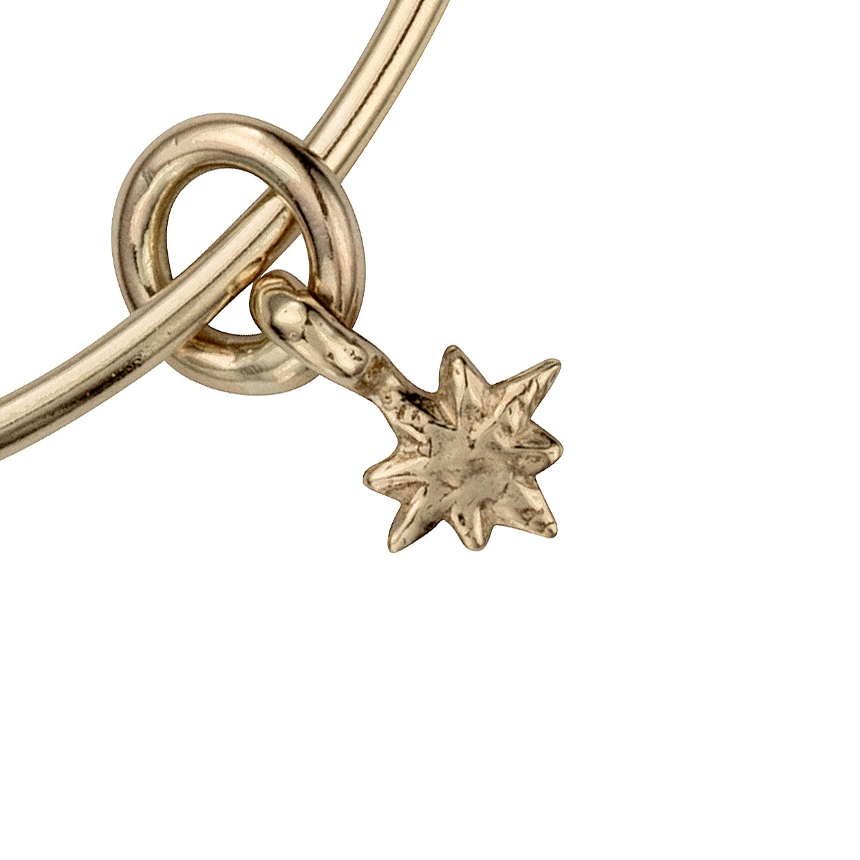 Gold Baby North Star Bangle
