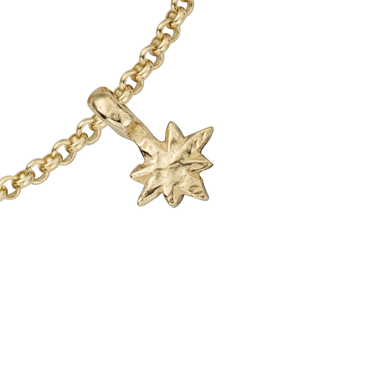 Gold Baby North Star Chain Bracelet