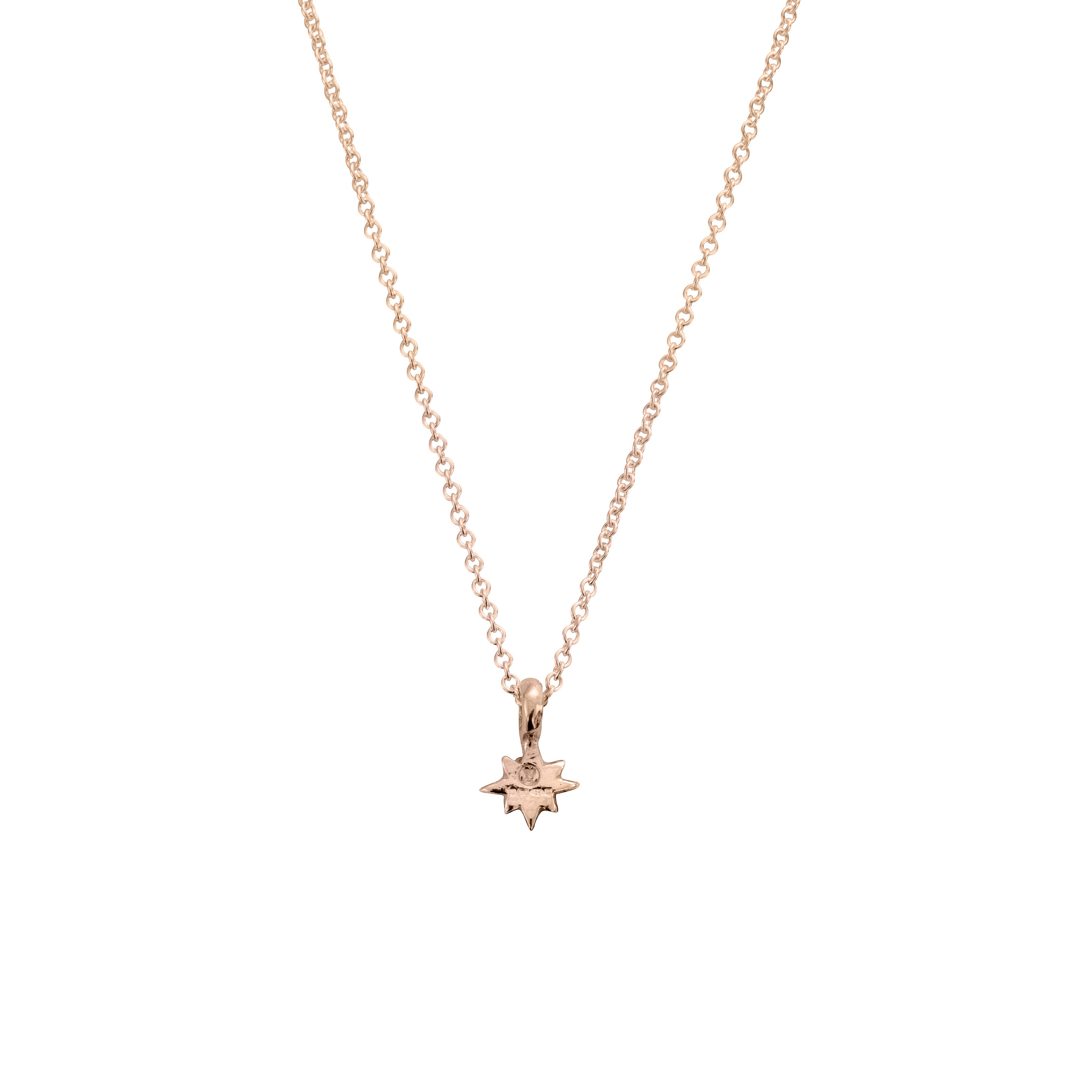 Rose Gold Baby North Star Necklace